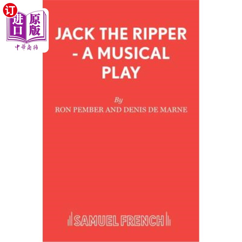 海外直订Jack The Ripper - A Musical Play 开膛手杰克-音乐剧