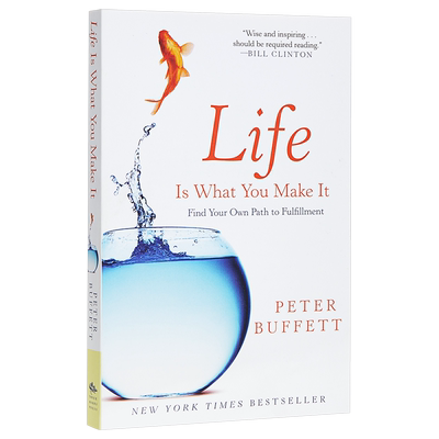 做你自己 股神巴菲特送给儿子的人生礼物 英文原版 life is what you make it Peter Buffett【中商原版】