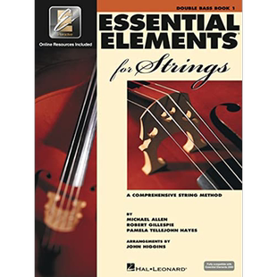 Essential Elements for Strings Book 1 with Eei: Double Bass [With CD (Audio)] 进口艺术 低音方法书【中商原版】