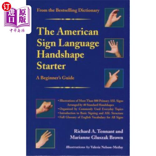 海外直订The American Sign Language Handshape Starter: A Beginner's Guide 美国手语手形初学者：初学者指南