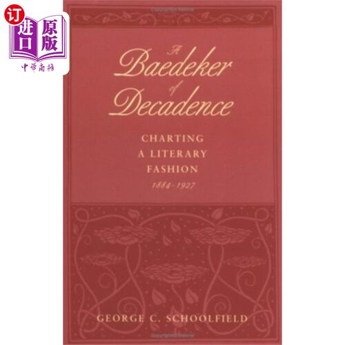 海外直订Baedeker of Decadence 旅行指南的颓废