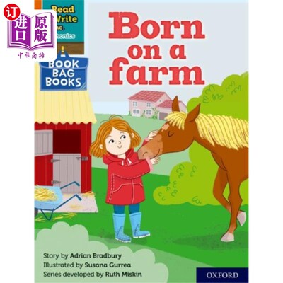 海外直订Read Write Inc. Phonics: Orange Set 4 Book Bag B... Read Write公司自然拼读:橙色套装4书袋书8出生在农场