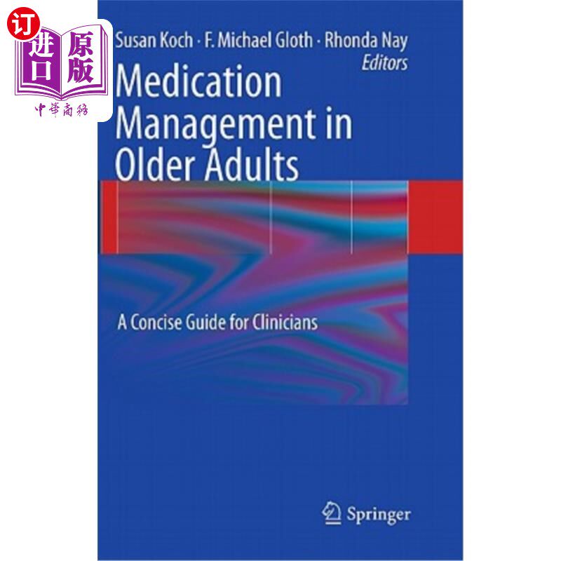 海外直订医药图书Medication Management in Older Adults: A Concise Guide for Clinicians 老年人用药管理:临床医生简明指