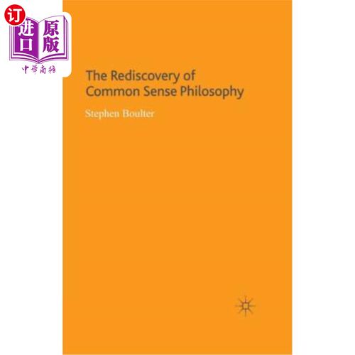 海外直订The Rediscovery of Common Sense Philosophy 常识哲学的再发现