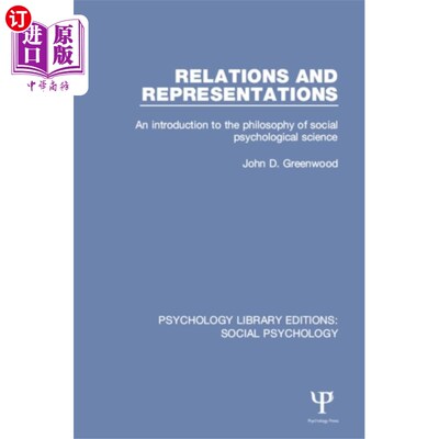 海外直订Relations and Representations 关系与表示