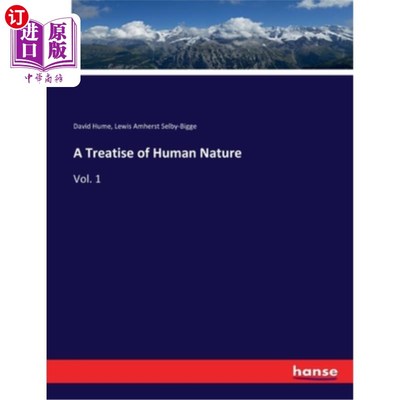 海外直订A Treatise of Human Nature: Vol. 1 《人性论》卷一