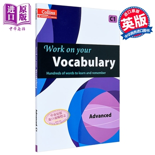 预售 Collins Work on your Vocabulary Advanced 柯林斯攻破你的词汇 高级C1 英文原版 英语练习册【中商原版】
