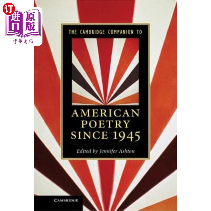 海外直订The Cambridge Companion to American Poetry Since 1945 剑桥自1945年以来的美国诗歌指南