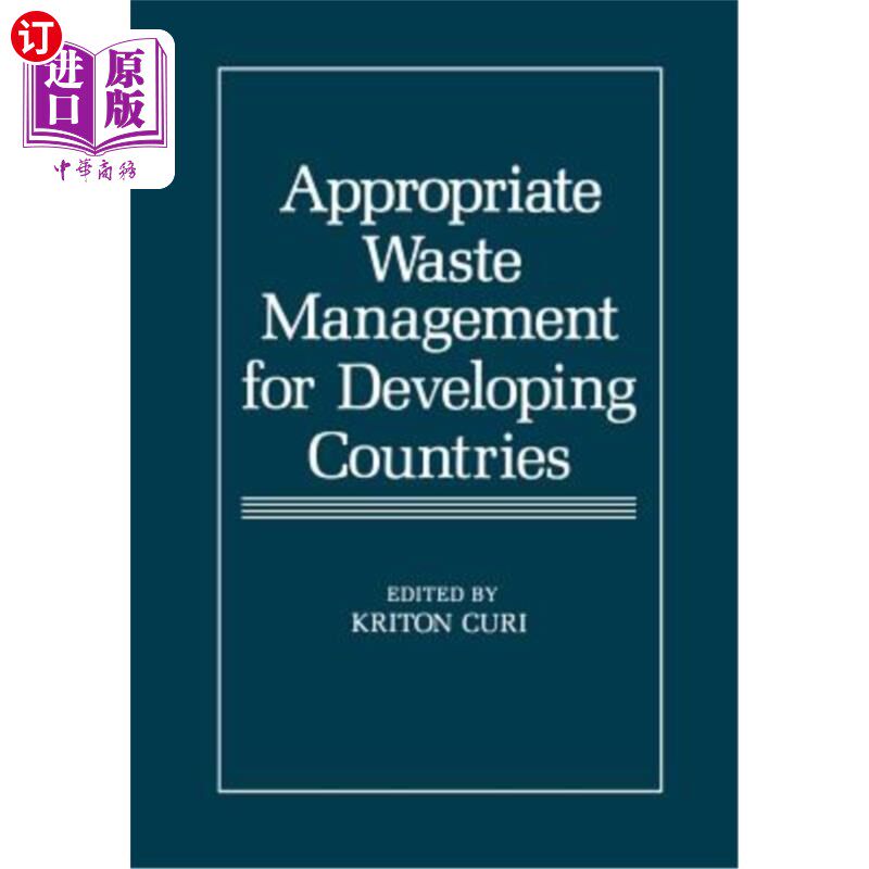 海外直订Appropriate Waste Management for Developing Countries 发展中国家的适当废物管理