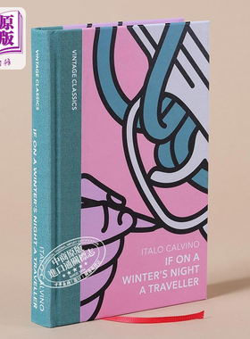 预售 企鹅复古布脊经典系列 卡尔维诺 如果冬夜有旅人 Italo Calvino 英文原版 If on a Winters Night a Traveller 【中商原版】