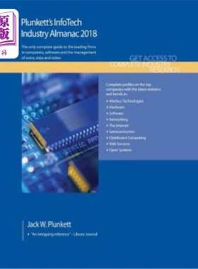 海外直订Plunkett's InfoTech Industry Almanac 2018: InfoTech, Computers, Software & Hardw 普朗科特2018年信息技术产业