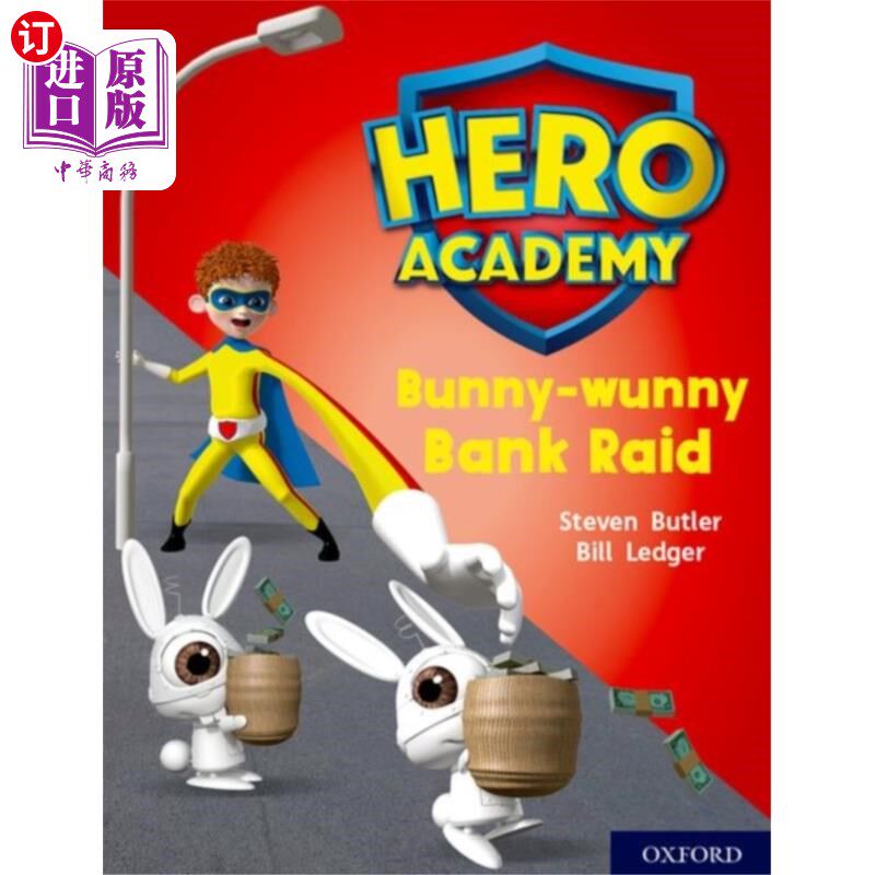 海外直订Hero Academy: Oxford Level 7, Turquoise Book Ban... 英雄学院:牛津大学7级，绿松石图书乐队:兔兔银行突袭