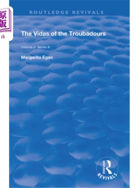 海外直订The Vidas of the Troubadours 吟游诗人的维达斯