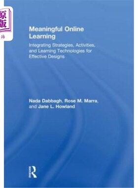 海外直订Meaningful Online Learning: Integrating Strategies, Activities, and Learning Tec 有意义的在线学习:有效设计