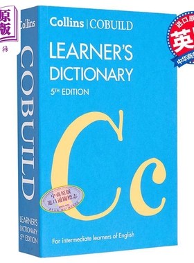 柯林斯中级英语学习词典-2024年第5版新版 Collins COBUILD Learners Dictionary 5th Edition【中商原版】