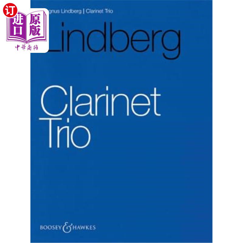 海外直订Clarinet Trio: Clarinet, Cello and Piano 单簧管三重奏:单簧管、大提琴和钢琴