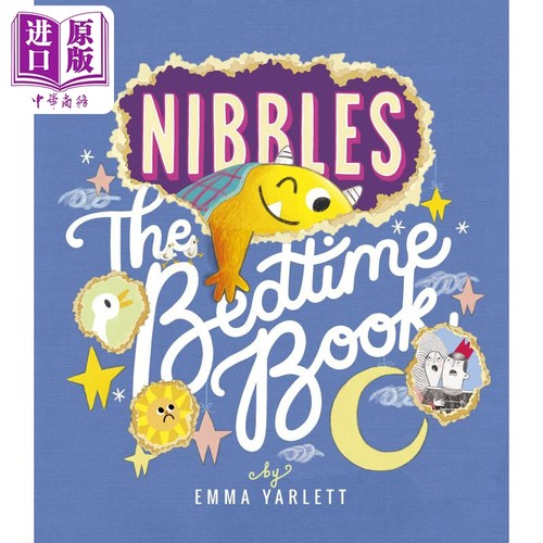 现货 Emma Yarlett:Nibbles: The Bedtime Book 啃书小黄怪尼宝:晚安故事 英文原版 进口图书 儿童绘本 故事图画书【中商原版】