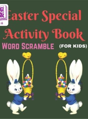 海外直订Easter Special Activity Book (FOR KIDS) WORD SCRAMBLE: Puzzle Book 复活节特别活动书（儿童版）单词拼图：益智