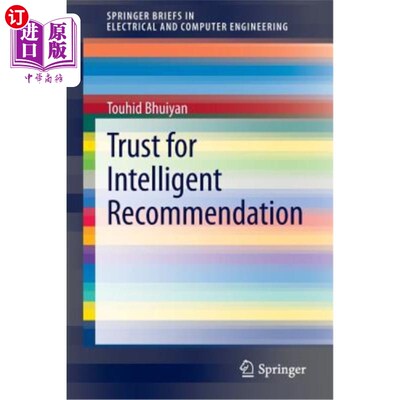 海外直订Trust for Intelligent Recommendation 智能推荐信任