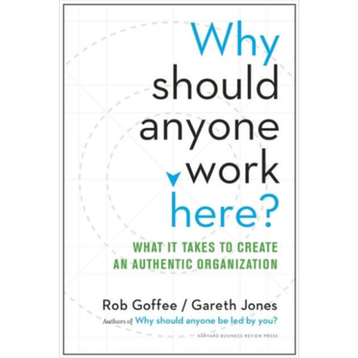 现货 Why Should Anyone Work Here 英文原版 为什么别人应该在这里工作 Rob Goffee Gareth Jones【中商原版】