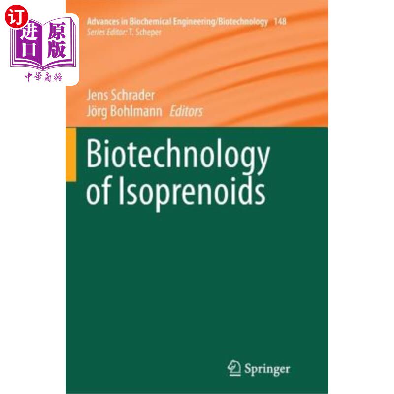 海外直订Biotechnology of Isoprenoids 类异戊二烯的生物技术