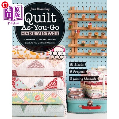 海外直订Quilt As-You-Go Made Vintage 被子随你去做复古