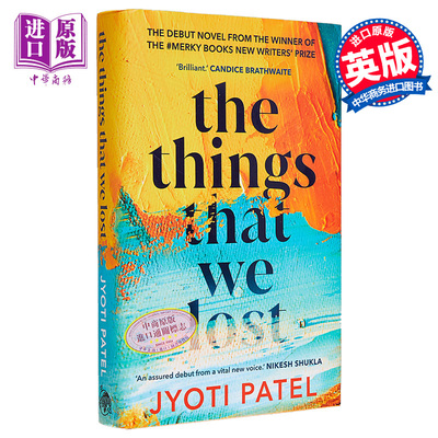 现货 我们失去的东西 2023年观察家处女作奖  英文原版 Jyoti Patel The Things That We Lost【中商原版】