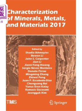 海外直订Characterization of Minerals, Metals, and Materials 2017 矿物、金属和材料表征2017