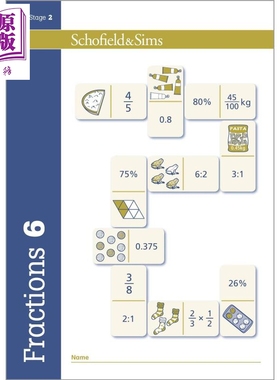 Fractions Decimals & Percentages 6 英国Schofield小学教辅 分数小数和百分比 6年级 英文原版幼小数学学习教辅【中商原版?