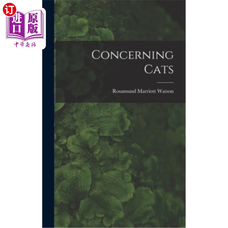海外直订Concerning Cats 关于猫