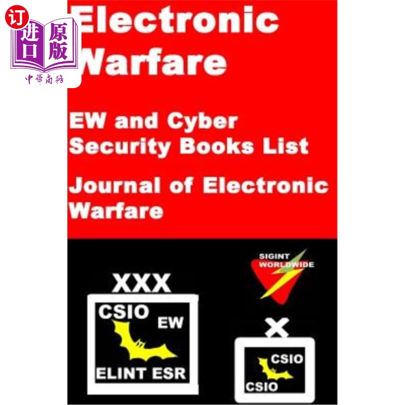 海外直订Electronic Warfare-EW and Cyber Security Books List 电子战-电子战和安全书籍清单