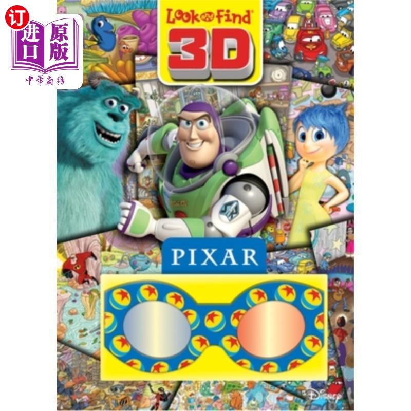 海外直订Pixar: Look and Find 3D 皮克斯：寻找3D