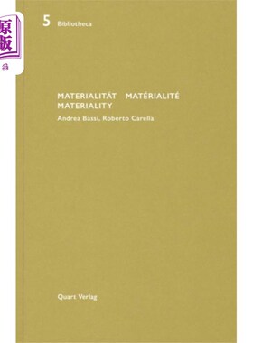 海外直订Materialitat/Materialite/Materiality Materialitat / Materialite /物质