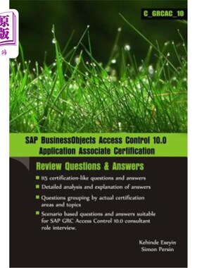 海外直订SAP BusinessObjects Access Control 10.0 Application Associate Certification: [Re SAP Busine