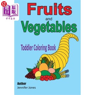 Coloring Vegetables Book and 幼儿色彩书：水果和蔬菜 Fruits 海外直订Toddler
