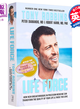托尼罗宾斯 生命力 精准医学的新突破如何改变您和您所爱之人的生活质量 英文原版 Life Force Tony Robbins【中商原版】