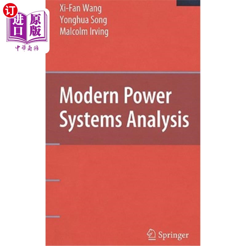 海外直订Modern Power Systems Analysis 现代电力系统分析