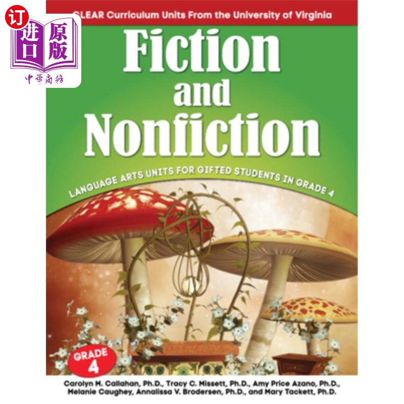 海外直订Fiction and Nonfiction: Language Arts Units for Gifted Students in Grade 4 小说与非小说:四年级资优学生的语