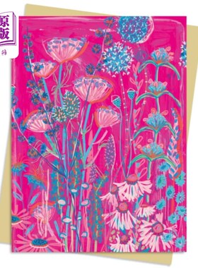 海外直订古英语 Lucy Innes Williams: Pink Garden House Greeting ... 露西·英尼斯·威廉姆斯:粉色花园屋贺卡包