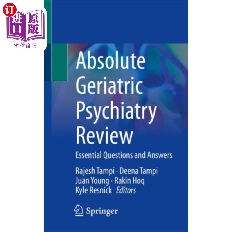 海外直订医药图书Absolute Geriatric Psychiatry Review 《老年精神病学绝对评论