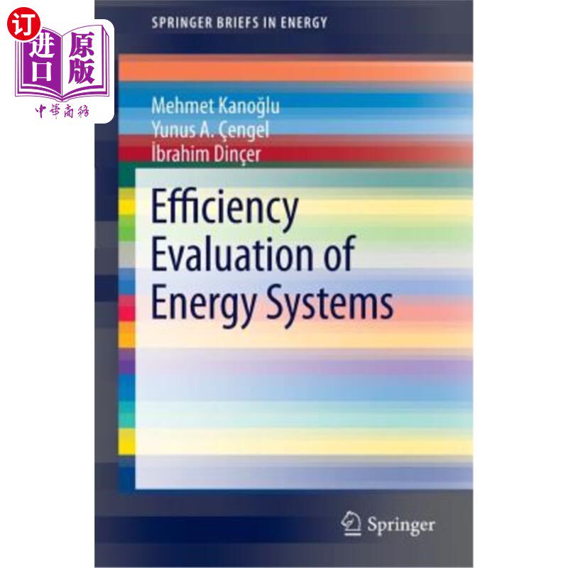 海外直订Efficiency Evaluation of Energy Systems 能源系统的效率评估