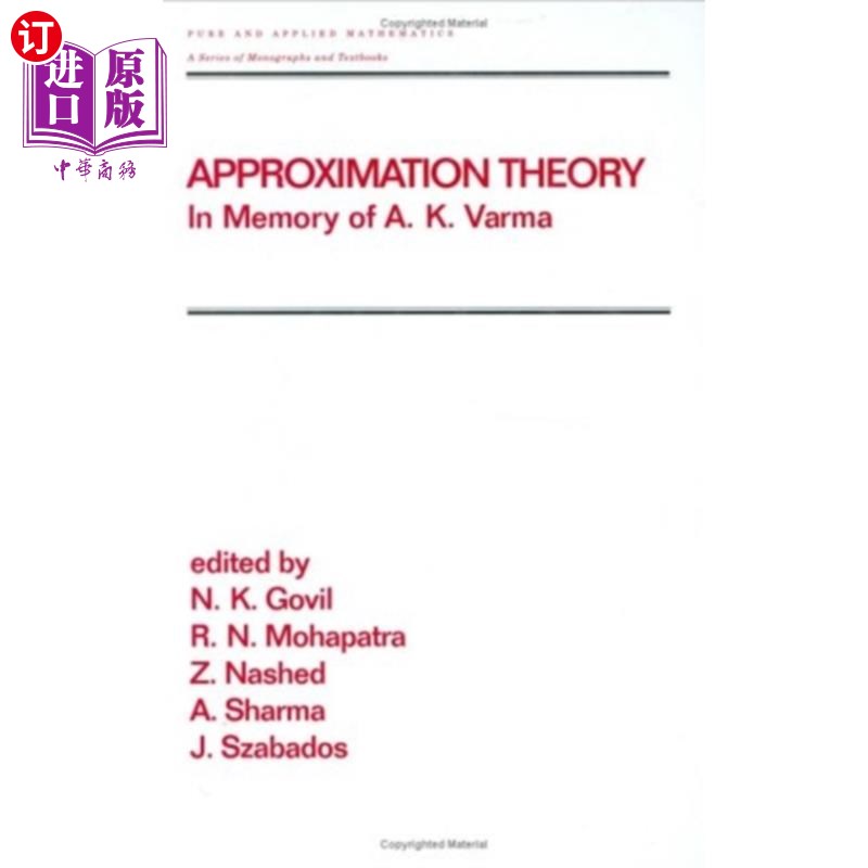 海外直订Approximation Theory 近似理论