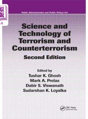 海外直订Science and Technology of Terrorism and Countert... 恐怖主义与反恐怖主义科学与技术
