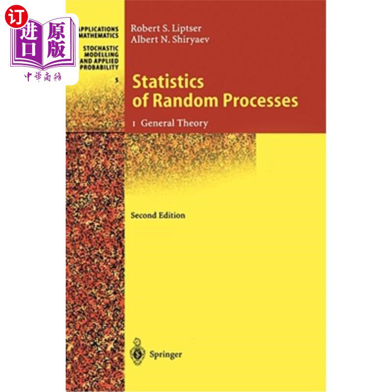 海外直订医药图书Statistics of Random Processes: I. General Theory 随机过程的统计学：I.一般理论
