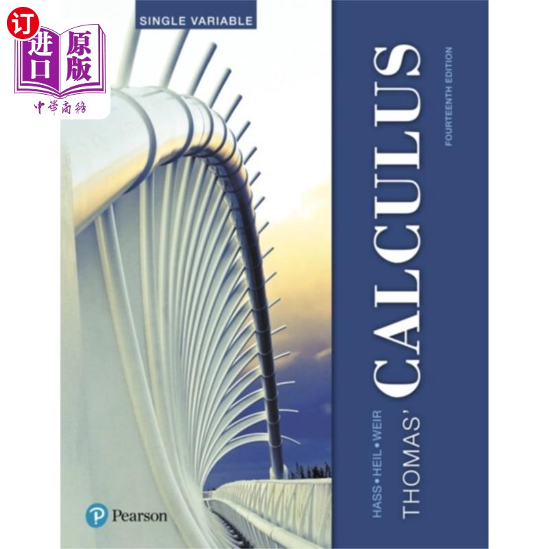 海外直订Thomas' Calculus, Single Variable 托马斯的微积分，单变量