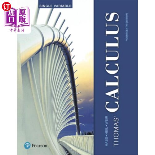海外直订Thomas' Calculus, Single Variable 托马斯的微积分，单变量