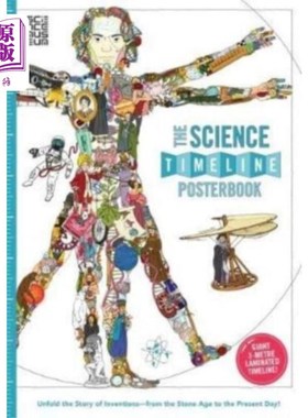 海外直订Science Timeline Posterbook 科学时间线海报
