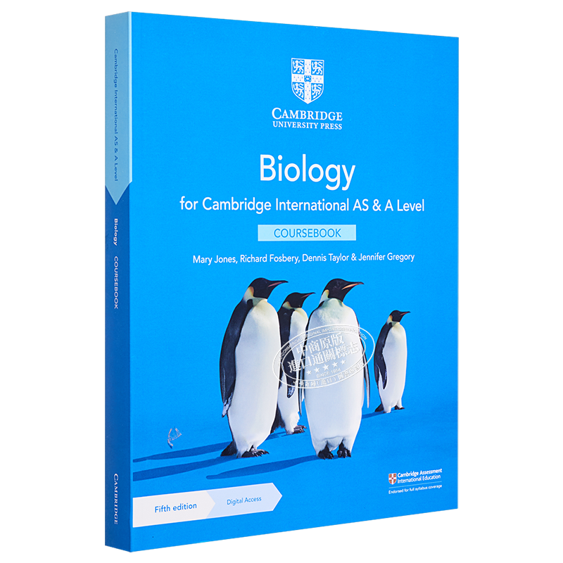 Cambridge International AS ALevel Biology Coursebook 正版剑桥国际AS ALevel生物教材带线上资源 英文原版【中商原版】