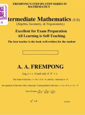 海外直订Intermediate Mathematics (US): (Algebra, Geometry & Trigonometry 中级数学（美国）：（代数、几何和三角）