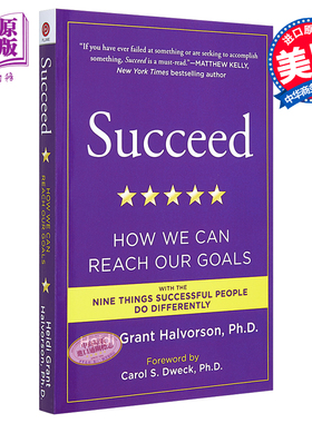 现货 【中商原版】成功：我们怎样才能达成目标 英文原版 Succeed: How We Can Reach Our Goals